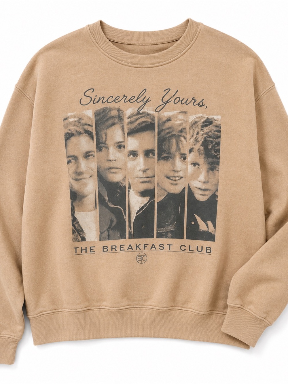 The Breakfast Club "Sincerely Yours" Graphic Sweatshirt - Tan